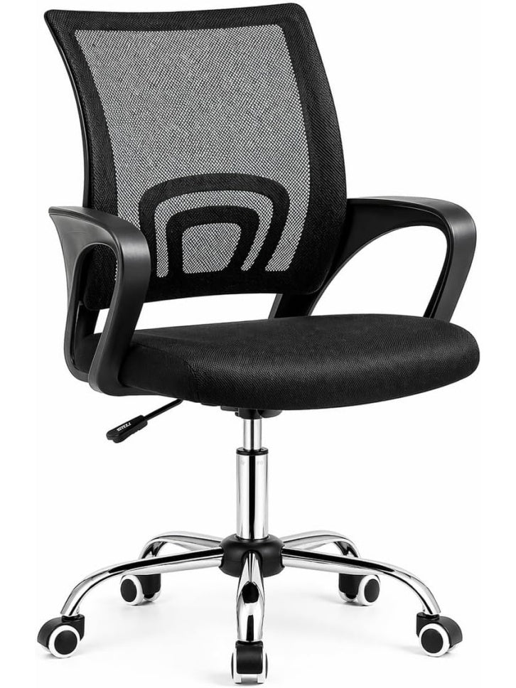 Silla ergonomica de oficina con ruedas respaldo transpirable y diseno comodo para largas jornadas