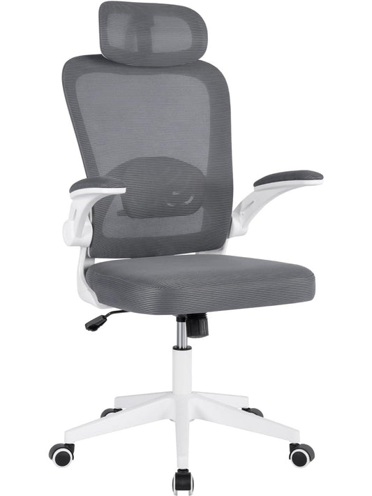 Silla ejecutiva ergonomica de oficina con respaldo transpirable reposacabezas ajustable y soporte lumbar