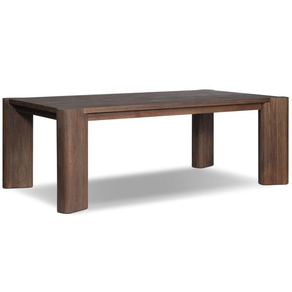 Mesa lateral de rafia tipo montura, natural