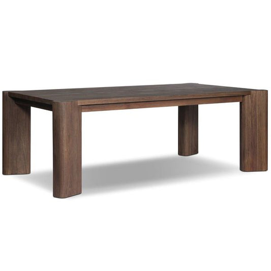 Mesa lateral de rafia tipo montura, natural