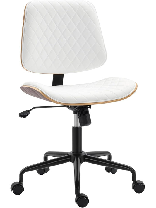 Silla de escritorio giratoria sin reposabrazos con diseno moderno para oficina y hogar