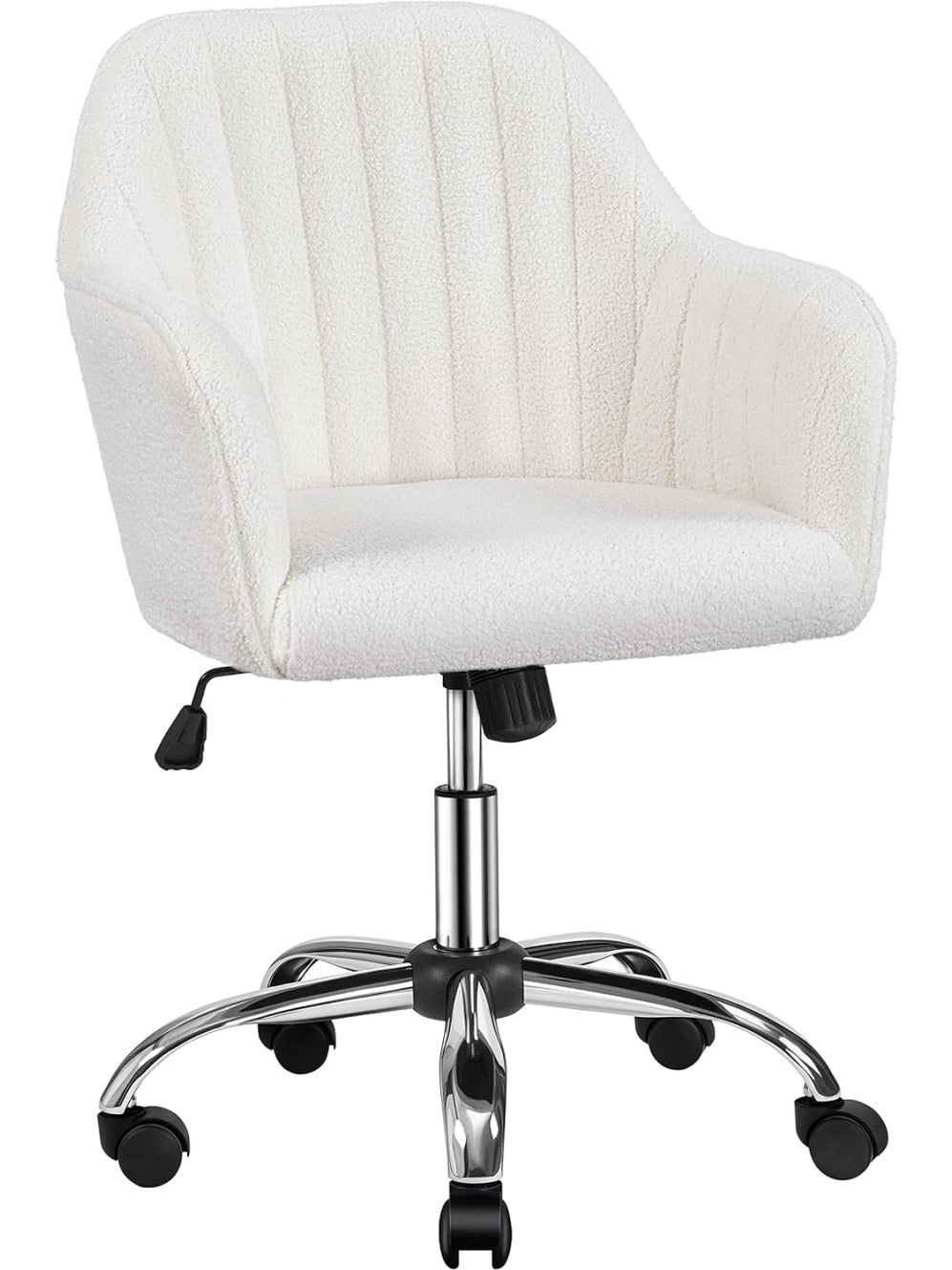 Silla de oficina reclinable con ruedas giratorias asiento acolchado y altura ajustable para escritorio
